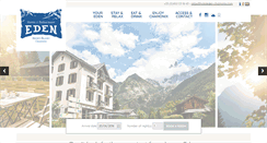 Desktop Screenshot of hoteleden-chamonix.com